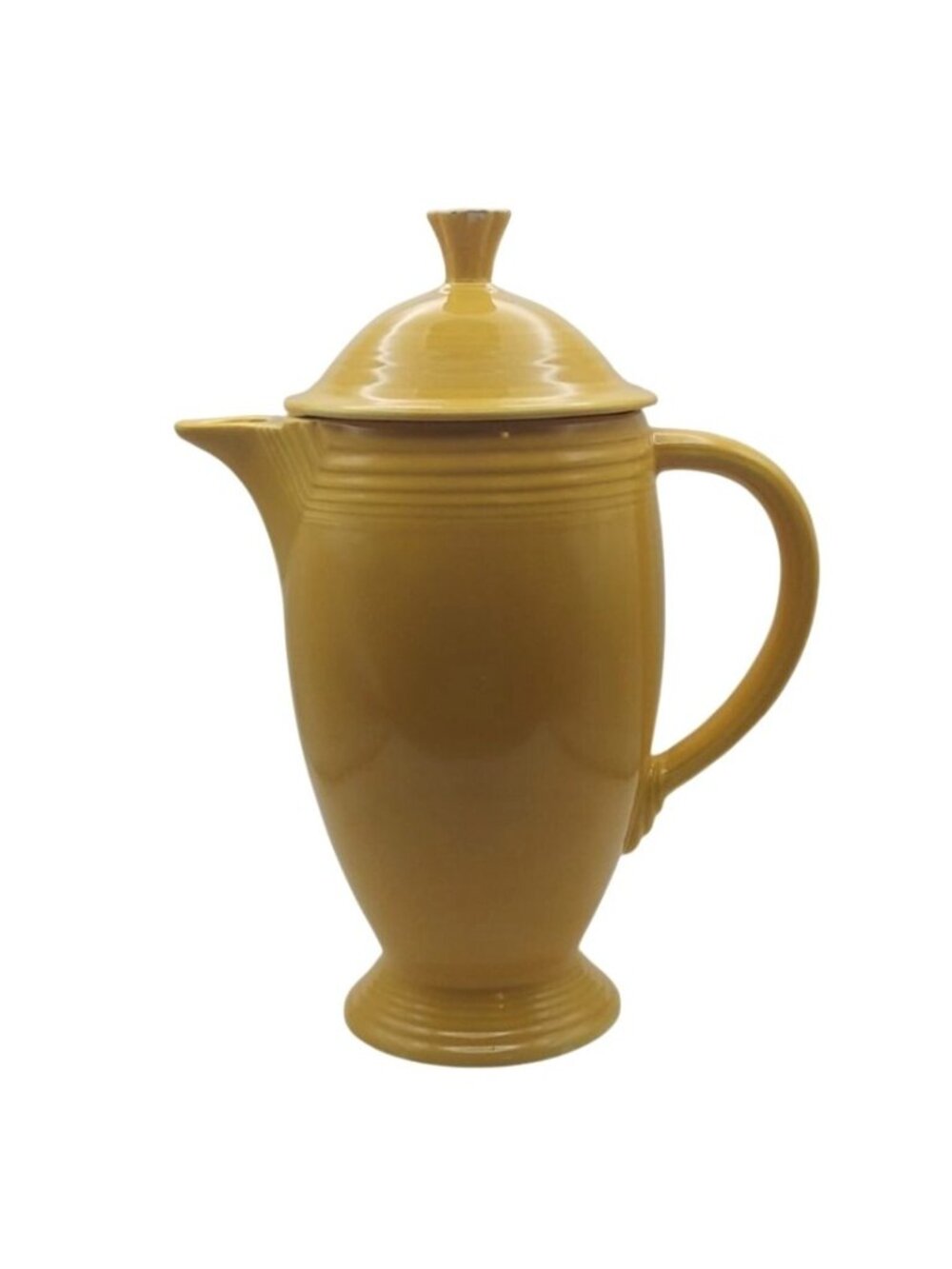 READ Homer Laughlin Fiestaware Original Yellow Coffee Server Vintage MCM 1937-59